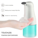 400 ML Foaming Soap Dispenser Automatic Touchless Hands Free Countertop Soap Dispensers Automatic Handles Soap Pump for Bathroom Kitchen