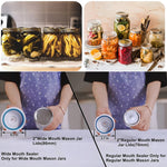 Mason Jar Vacuum Sealer for Wide & Regular Mouth Mason Jars, Jar Sealer Kit Compatible with Food Saver Vacuum Sealer Machine