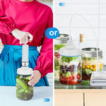 Mason Jar Vacuum Sealer for Wide & Regular Mouth Mason Jars, Jar Sealer Kit Compatible with Food Saver Vacuum Sealer Machine