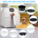 Air Fryer Accessories 8 Inch Set Of 14 for Airfryer deep fryers for COSORI Ninja Philips Tefal for air fryer 3.7QT-6.8QT