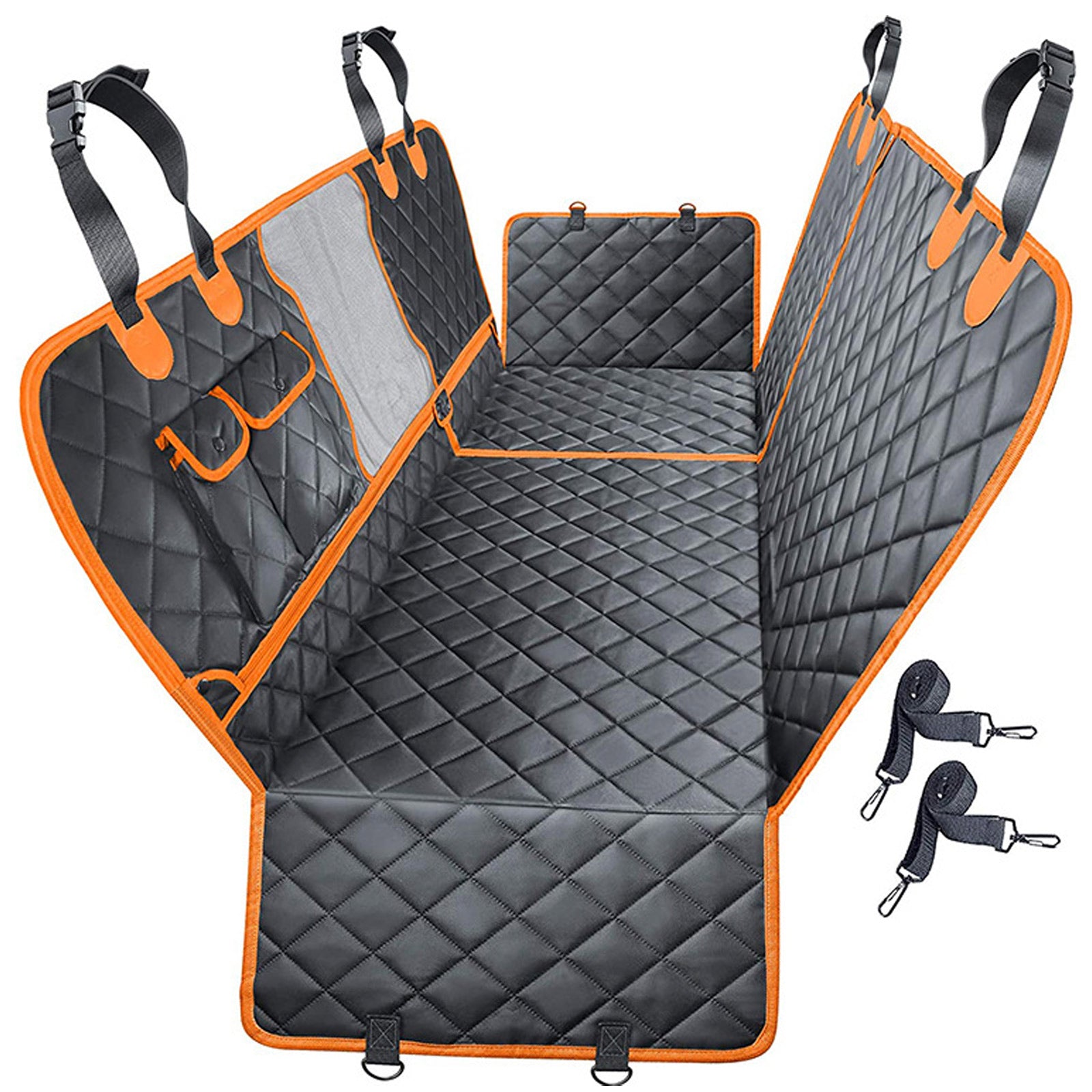 Dog Back Seat Cover Protector Waterproof Scratchproof Nonslip Hammock Pet Hammock Car Seat Covers with Side Flap General Motors