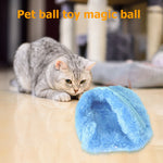 Active Rolling Ball for Pet, Dog Plush Pet Toy Ball, Electric Rolling Set Contains 4 Plush Caps, Interactive pet Toys