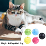 Active Rolling Ball for Pet, Dog Plush Pet Toy Ball, Electric Rolling Set Contains 4 Plush Caps, Interactive pet Toys