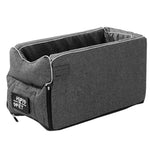 Dog Car Seat Pet Booster Seat Armrest Breathable Travel Carrier w Straps Safety Chair Basket
