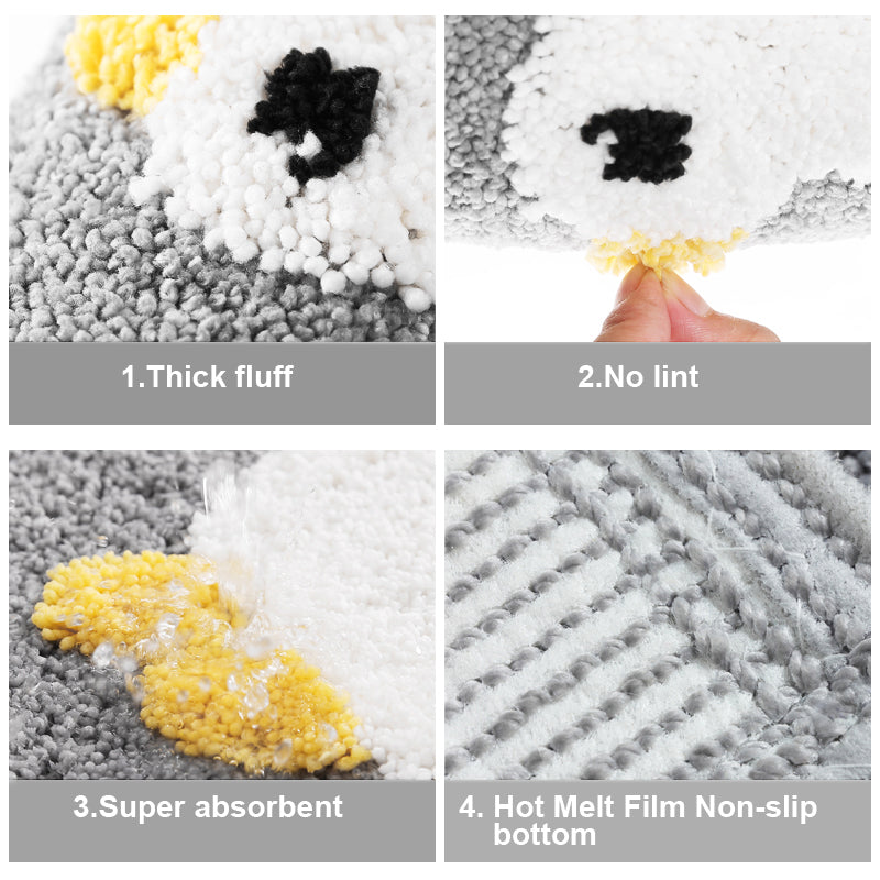 Cute Duck Bathroom Carpet Mat Quick Drying Bath Mat