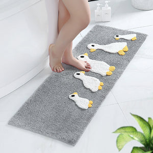 Cute Duck Bathroom Carpet Mat Quick Drying Bath Mat