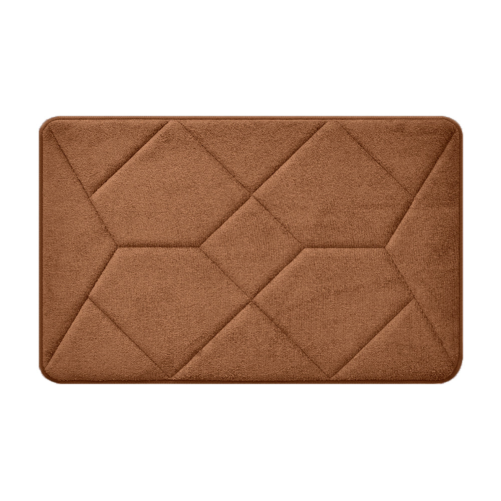 Memory Foam Bathroom Rug Non-Slip Soft Absorbent Washable Easy Care Shower 50 x 80 cm