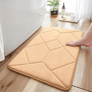 Memory Foam Bathroom Rug Non-Slip Soft Absorbent Washable Easy Care Shower 50 x 80 cm