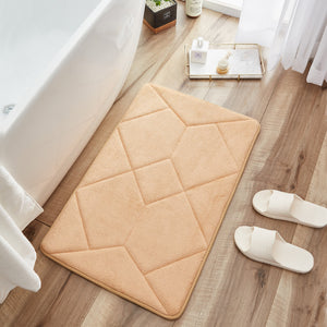 Memory Foam Bathroom Rug Non-Slip Soft Absorbent Washable Easy Care Shower 50 x 80 cm