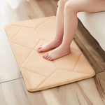 Memory Foam Bathroom Rug Non-Slip Soft Absorbent Washable Easy Care Shower 50 x 80 cm