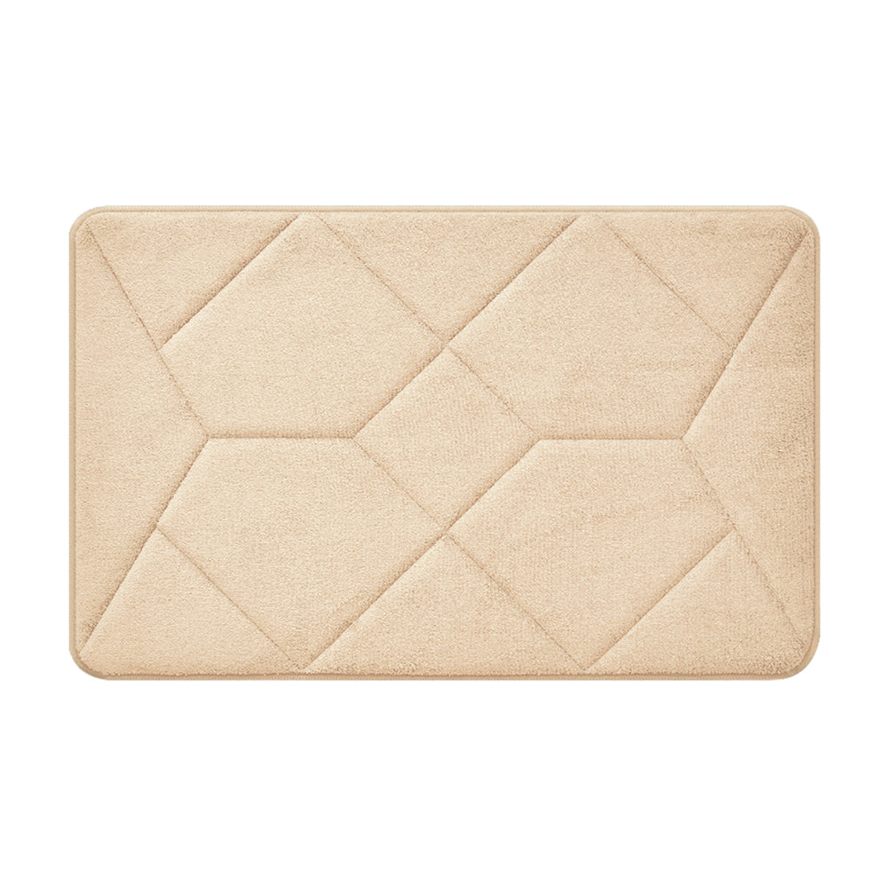 Memory Foam Bathroom Rug Non-Slip Soft Absorbent Washable Easy Care Shower 50 x 80 cm