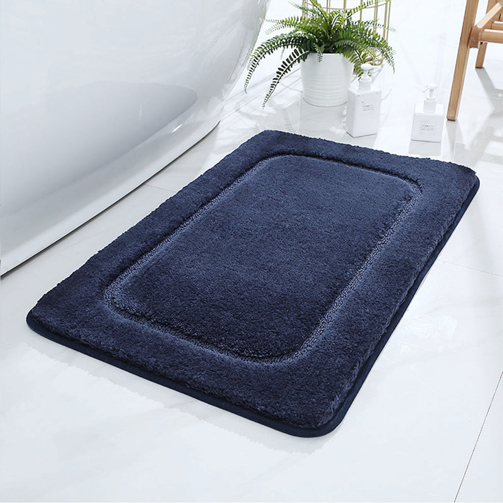 Bathroom Rug Mat Non-Slip Floor Rugs Water Absorbent Ultra Soft Machine Washable for Tub, Shower 4 Colors Bath Mat