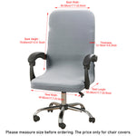 Stretch Chair Cover Office Chair Slipcover Office Computer Chair Cover Rotating Chair Swivel Chair Cover with Armrest Covers Office Chair Slipcover with Armrest, Large