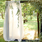 Hochzeit Bogen Chiffon Drapierung 2,3 Fuß * 18 Fuß Chiffon Tischläufer für Zeremonie und Empfang Kulisse Dekoration, 4 Farben
