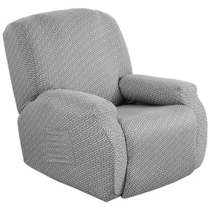 4 Pieces Stretch Recliner Chair Cover Easy-Going With side pockets Waterproof non-slip advanced fabric,6 color