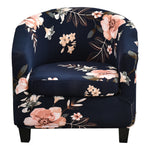 2 Pieces Stretch Couch Slipcover Printed Club Chair Slipcover Geometric Pattern Tub Chair Slipcover, 20 Style