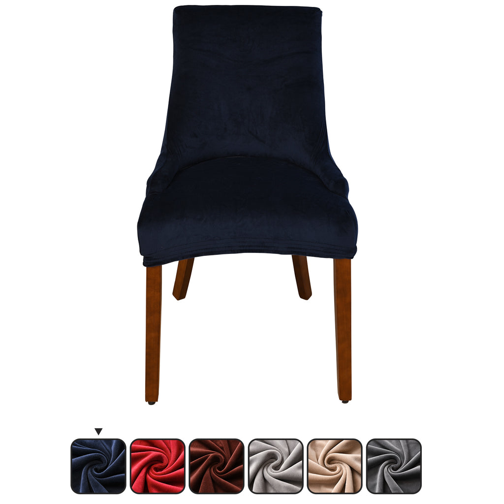 Velvet - Wingback Chair Cover Slipcover - Reusable -  Arm Chair Protector Cover