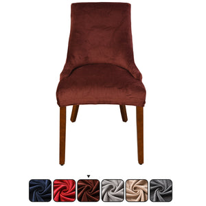 Velvet - Wingback Chair Cover Slipcover - Reusable -  Arm Chair Protector Cover