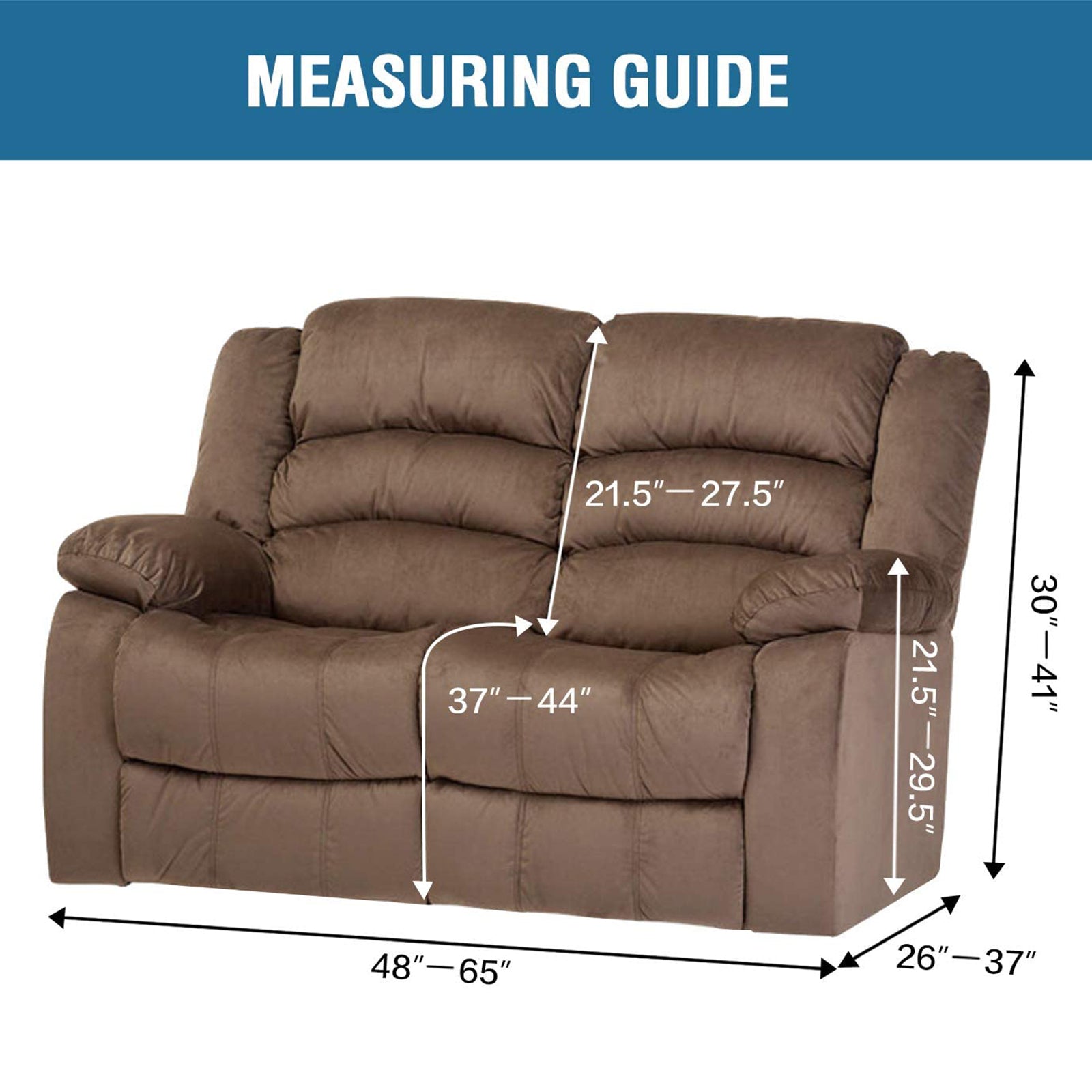 Stretch - Recliner Sofa Slipcover - Furniture Protector - Polyester