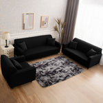 6 PCS Stretch Sofa Covers Pure Color Furniture Protective Cover 1 Triple 1 Double 1 Single Seat and 3 Pillowcases Combination