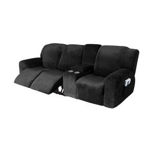 3 Seats Easy-Going Recliner Cover with Cup Holders Non Slip Soft Sofa Slipcover Thick Soft Furniture Covers, 12 Colors