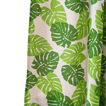 2PCS Green Leaf Curtains for Living Room- Monstera Plant Print Window Treatment Panels Blackout for Kids Bedroom Nursery Decor