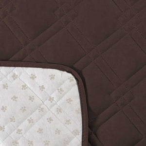 Easy-Going Loveseat Recliner Cover Reversible Couch Cover for Double/Three Recliner Quilted Material Waterproof