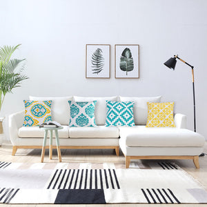 Set of 4 Decorative Cushion Covers 45 x 45 cm