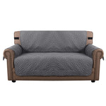 (2 seaters) water-resistant sofa cover, non-slip couch cover with elastic straps, armchair cover, soft quilted seat for dogs and pets