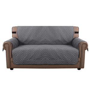 (2 seaters) water-resistant sofa cover, non-slip couch cover with elastic straps, armchair cover, soft quilted seat for dogs and pets