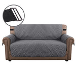 (2 seaters) water-resistant sofa cover, non-slip couch cover with elastic straps, armchair cover, soft quilted seat for dogs and pets