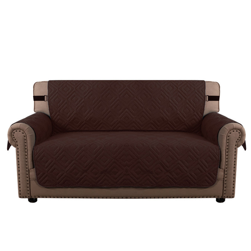 (2 seaters) water-resistant sofa cover, non-slip couch cover with elastic straps, armchair cover, soft quilted seat for dogs and pets