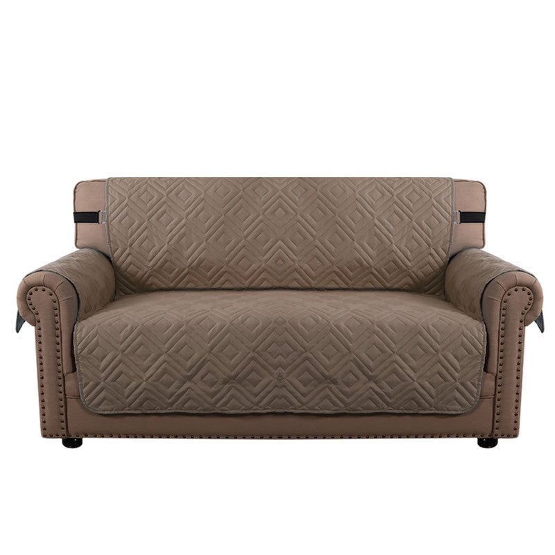 (2 seaters) water-resistant sofa cover, non-slip couch cover with elastic straps, armchair cover, soft quilted seat for dogs and pets