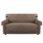 (2 seaters) water-resistant sofa cover, non-slip couch cover with elastic straps, armchair cover, soft quilted seat for dogs and pets