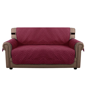 (2 seaters) water-resistant sofa cover, non-slip couch cover with elastic straps, armchair cover, soft quilted seat for dogs and pets