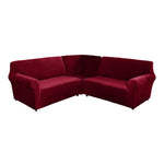 5 Seater L Shape Velvet Sofa Cover Velvet L Shaped Sofa Cover Washable Sofa Cover