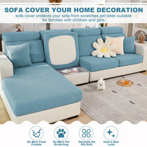 Universal Sofa Cover Stretch Wear-Resistant Couch Cover L Shape Sofa Slipcover