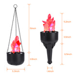 3D Artificial Flame Lamp Electronic LED Fake Fire Flame Hanging Halloween Campfire  for Christmas New Year Club Decor