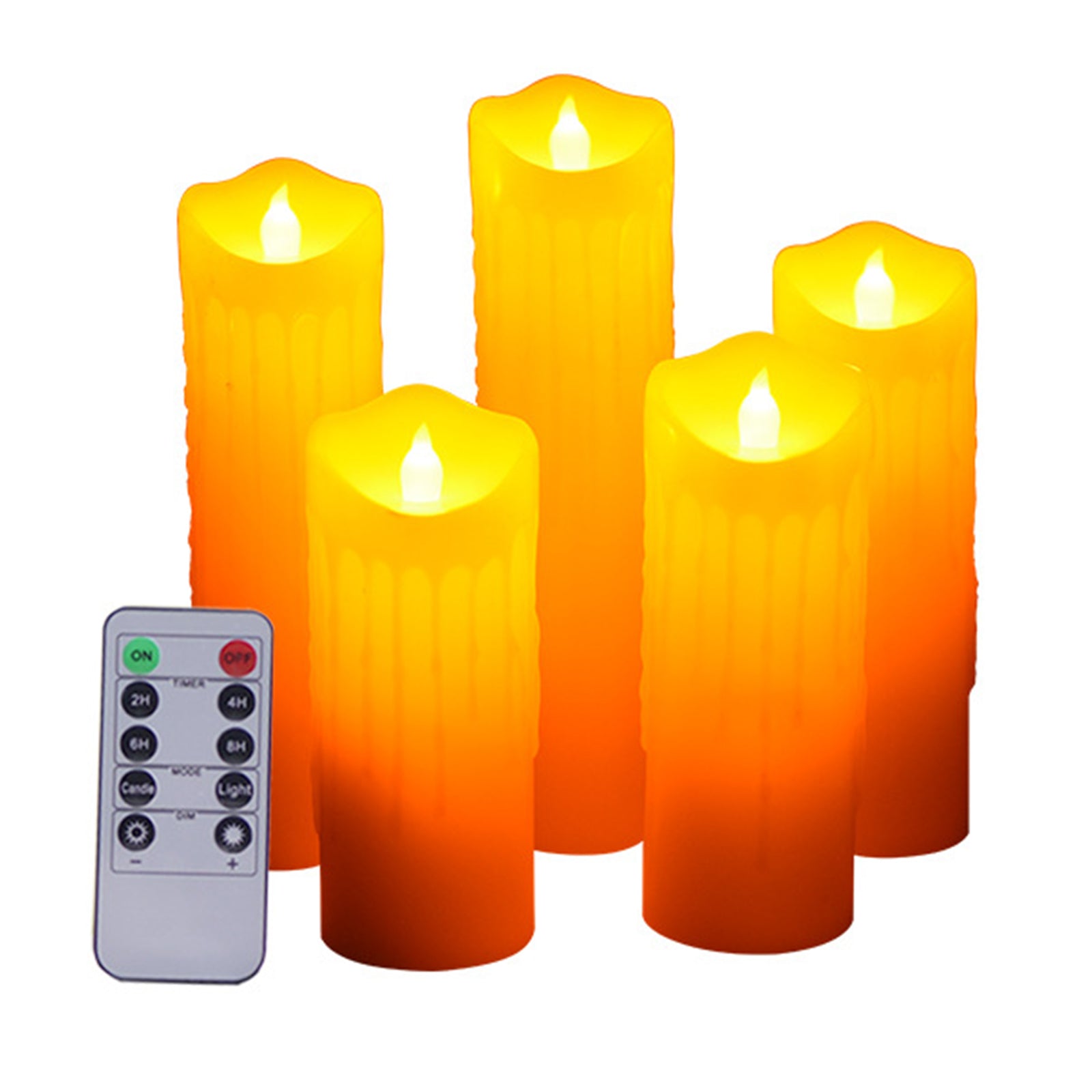 Flameless Candles Led Ivory Real Wax Battery Candles with Remote Timer for Exquisite Decor Outdoor Heat Resistant with Realistic Moving Wick Flames