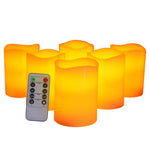 Flameless Candles Led Ivory Real Wax Battery Candles with Remote Timer for Exquisite Decor Outdoor Heat Resistant with Realistic Moving Wick Flames