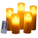 Flameless Candles Led Ivory Real Wax Battery Candles with Remote Timer for Exquisite Decor Outdoor Heat Resistant with Realistic Moving Wick Flames