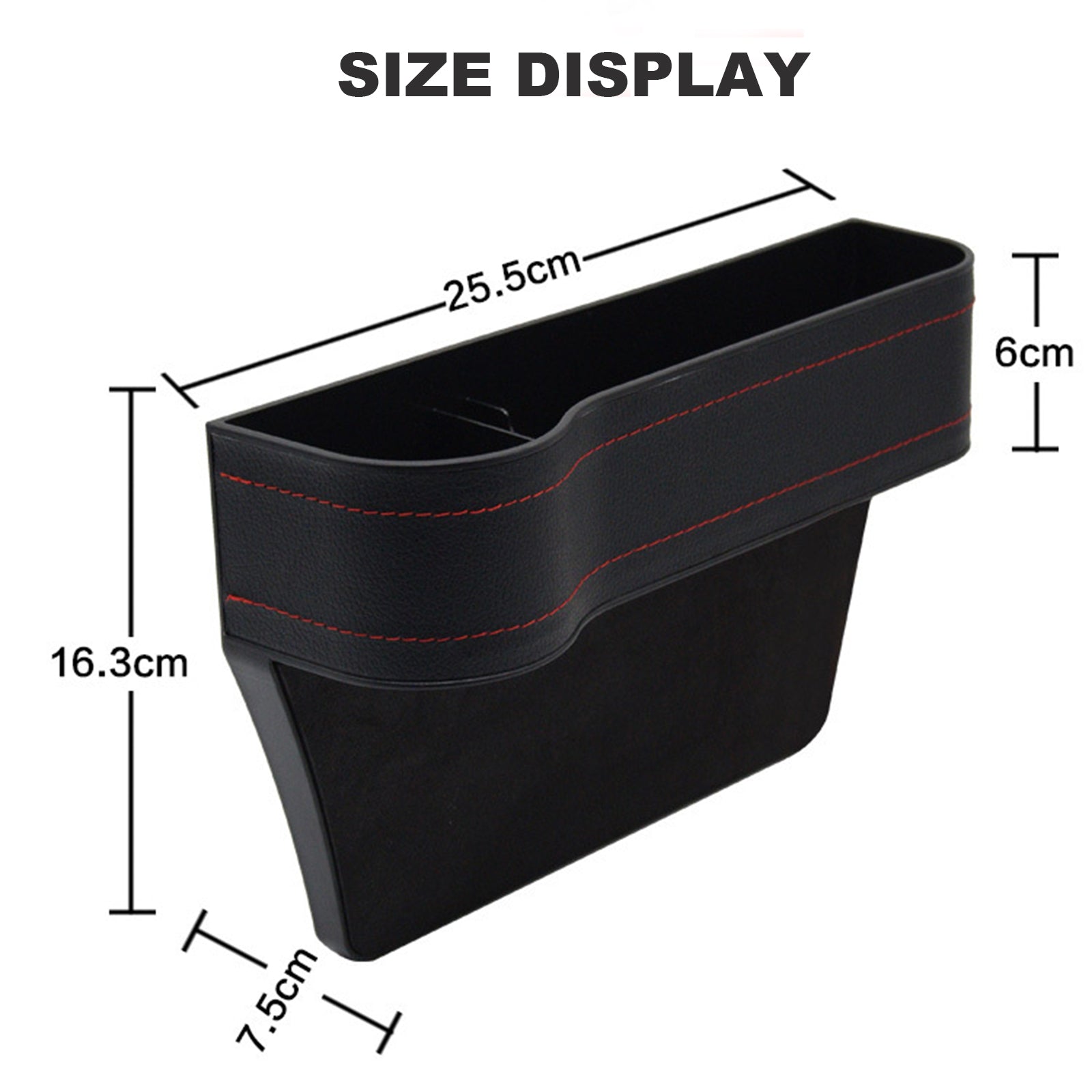 2 PCS Car Seat Gap Filler Organizer Console Side Pocket Car Cup Holder Multifunctional Auto Front Seat Storage