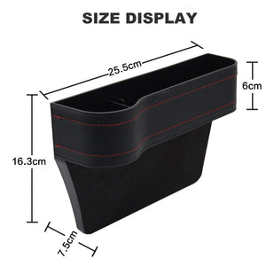 2 PCS Car Seat Gap Filler Organizer Console Side Pocket Car Cup Holder Multifunctional Auto Front Seat Storage