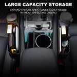 2 PCS Car Seat Gap Filler Organizer Console Side Pocket Car Cup Holder Multifunctional Auto Front Seat Storage