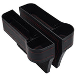 2 PCS Car Seat Gap Filler Organizer Console Side Pocket Car Cup Holder Multifunctional Auto Front Seat Storage
