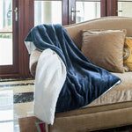 Throw Blanket Soft Fluffy Thick Blankets Microfiber Plush Blanket for Bed, Couch