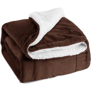 Throw Blanket Soft Fluffy Thick Blankets Microfiber Plush Blanket for Bed, Couch
