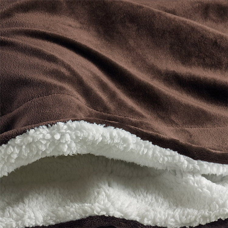 Throw Blanket Soft Fluffy Thick Blankets Microfiber Plush Blanket for Bed, Couch