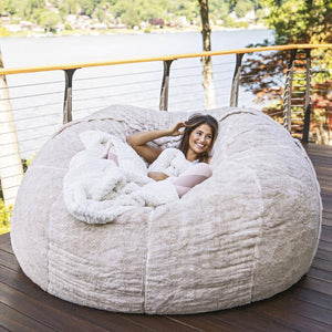 Bean Bag Chair Cover Chair Cushion, Multifunctional Bean Bag Chair, Soft And Comfortable Bean Bag Cover, Living Room Bedroom Furniture (Cover Only, No Filler)