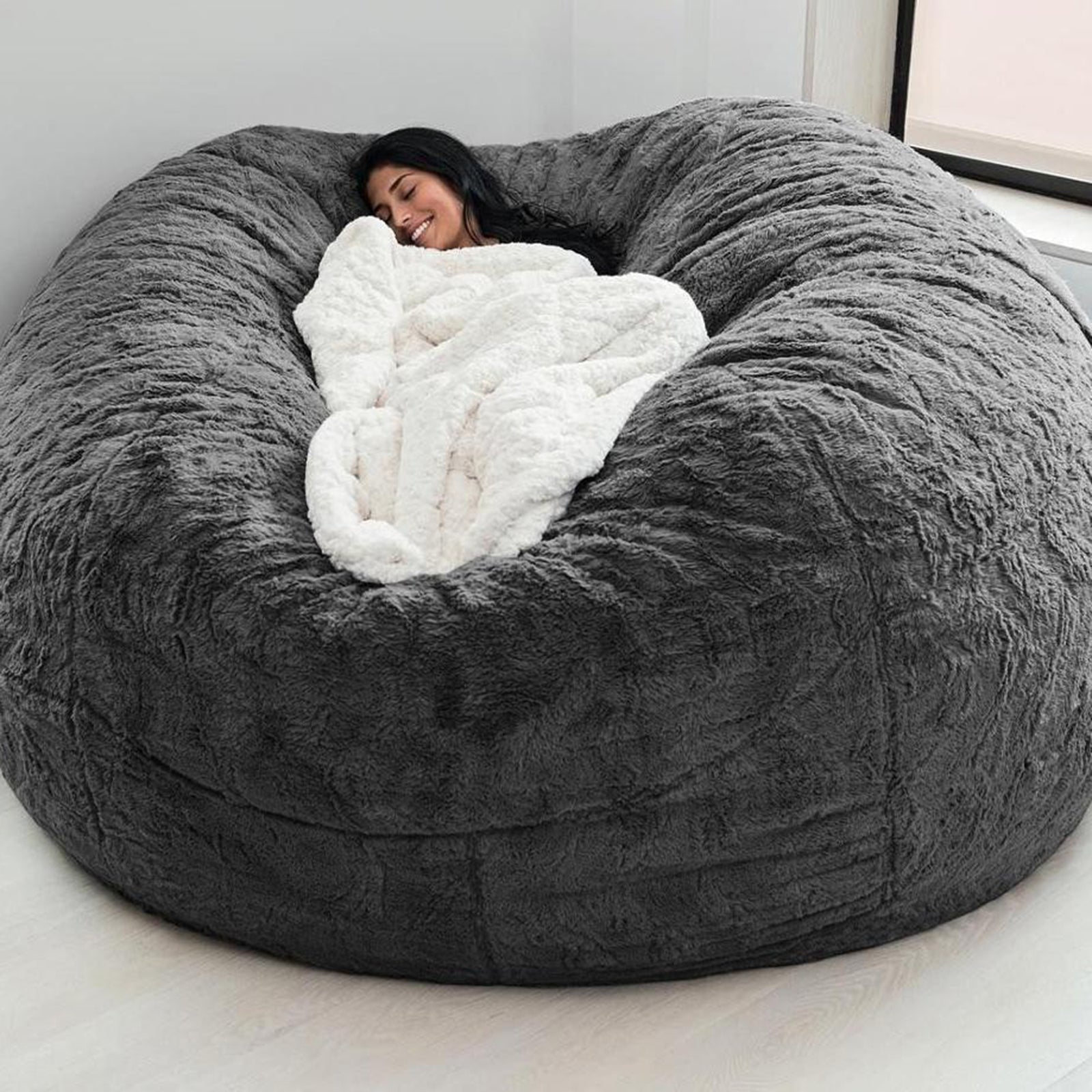 Bean Bag Chair Cover Chair Cushion, Multifunctional Bean Bag Chair, Soft And Comfortable Bean Bag Cover, Living Room Bedroom Furniture (Cover Only, No Filler)